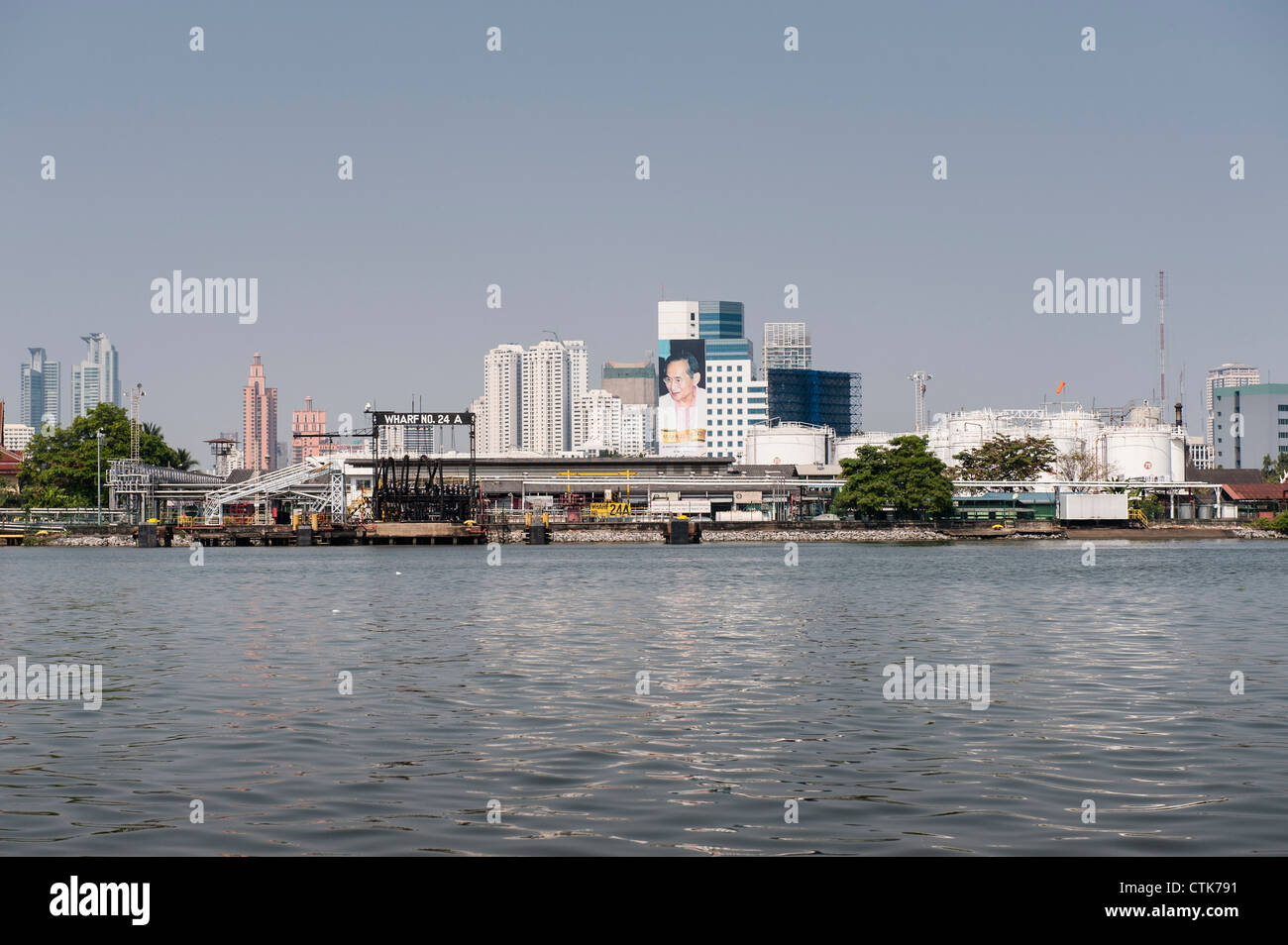 La rivière Chao Praya Bangkok tour. Banque D'Images