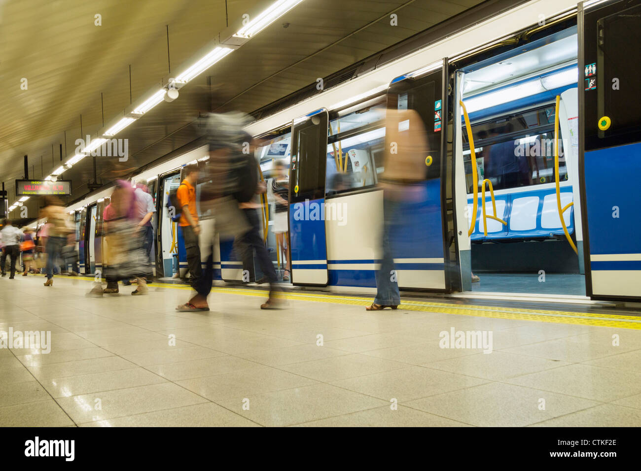 La station de métro à Madrid, Espagne, Europe Banque D'Images