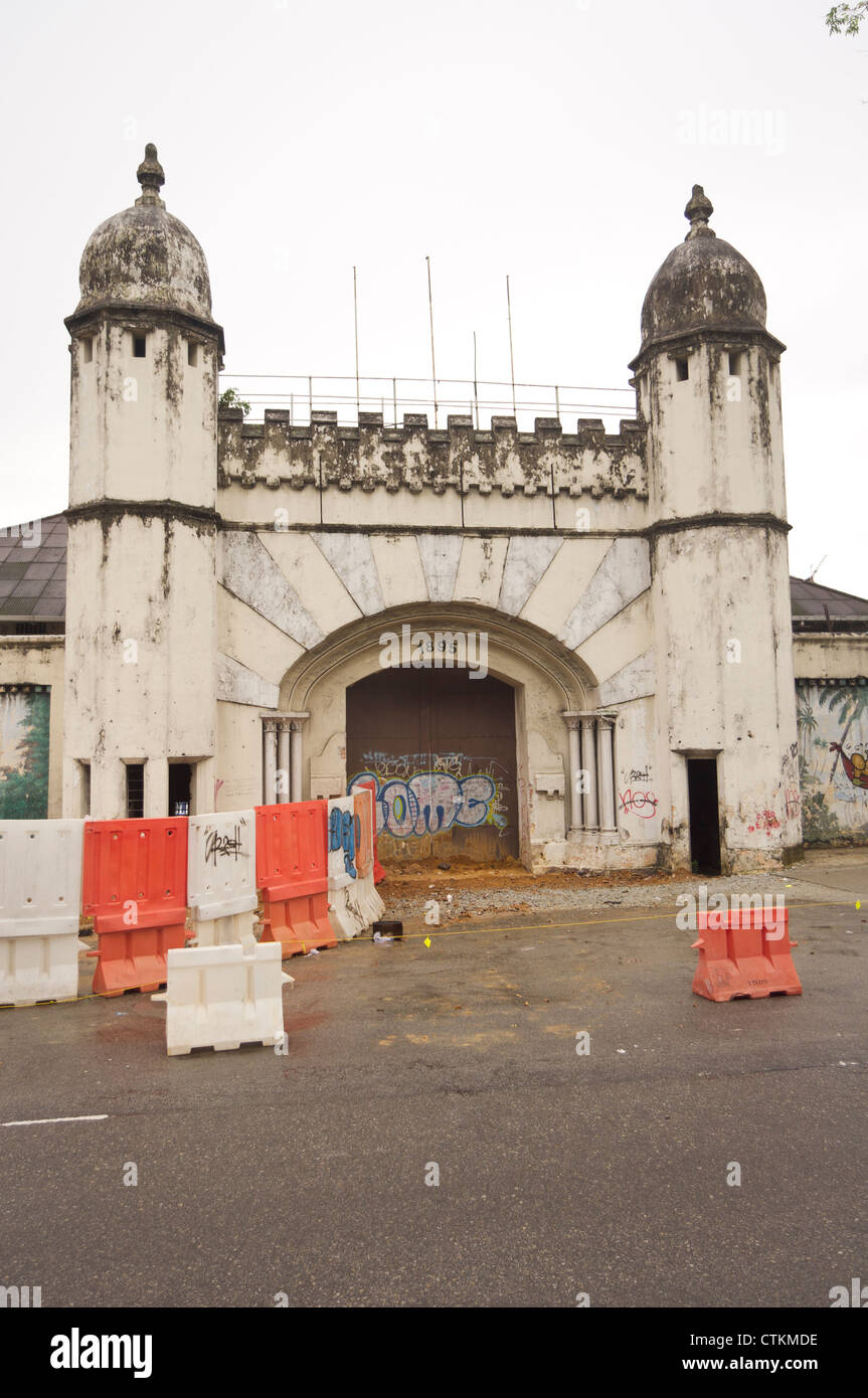 La prison était une prison Pudu en Kuala Lumpur, Malaisie. Banque D'Images