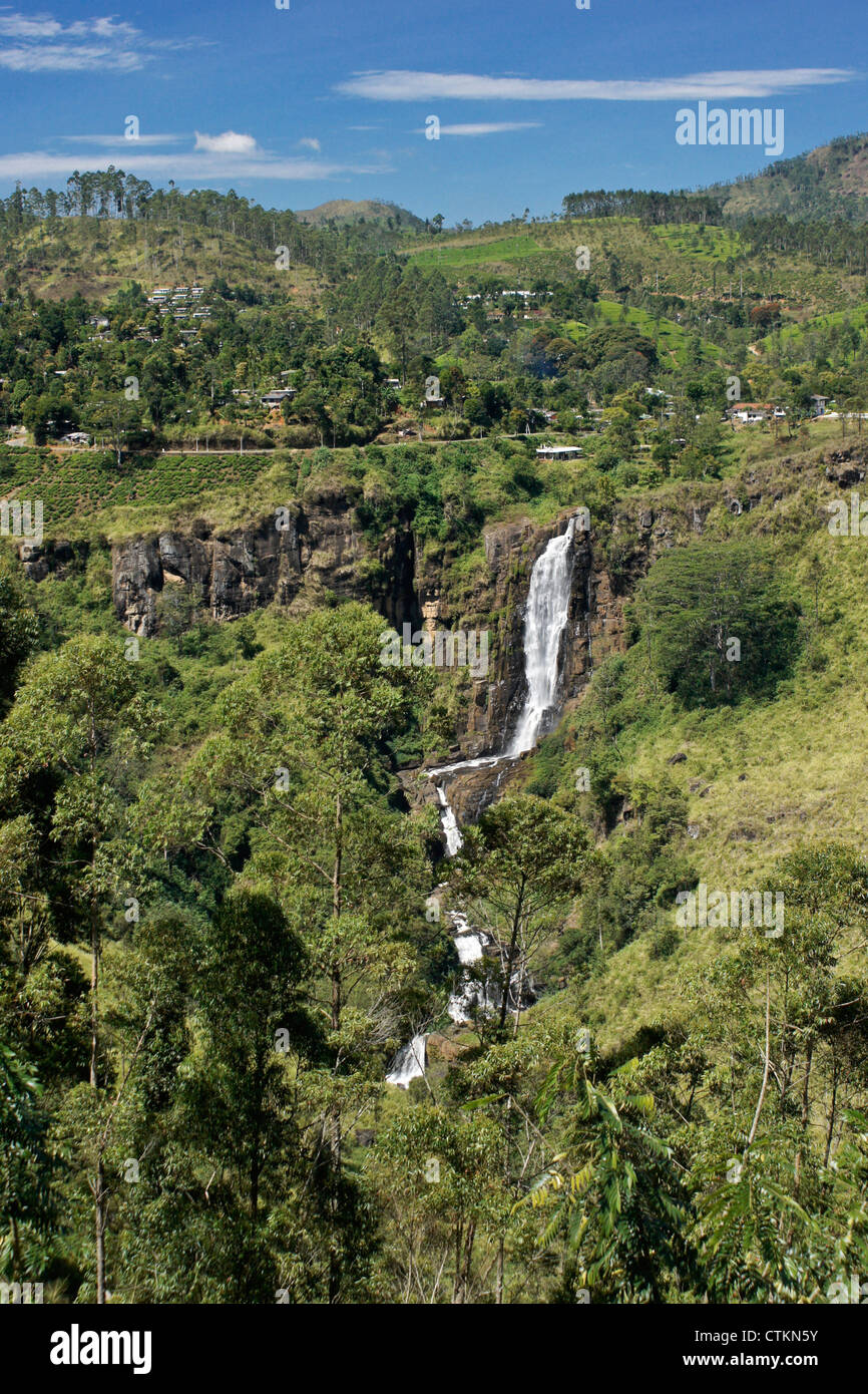 Devon Falls, Hill Country, Sri Lanka Banque D'Images