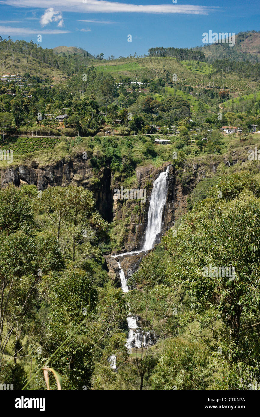 Devon Falls, Hill Country, Sri Lanka Banque D'Images