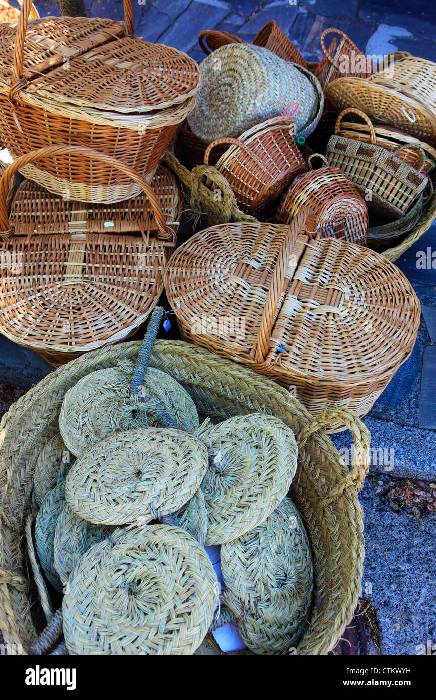 Espagne, Andalousie, Las Alpujarras, Capileira, artisanat, paniers Photo  Stock - Alamy