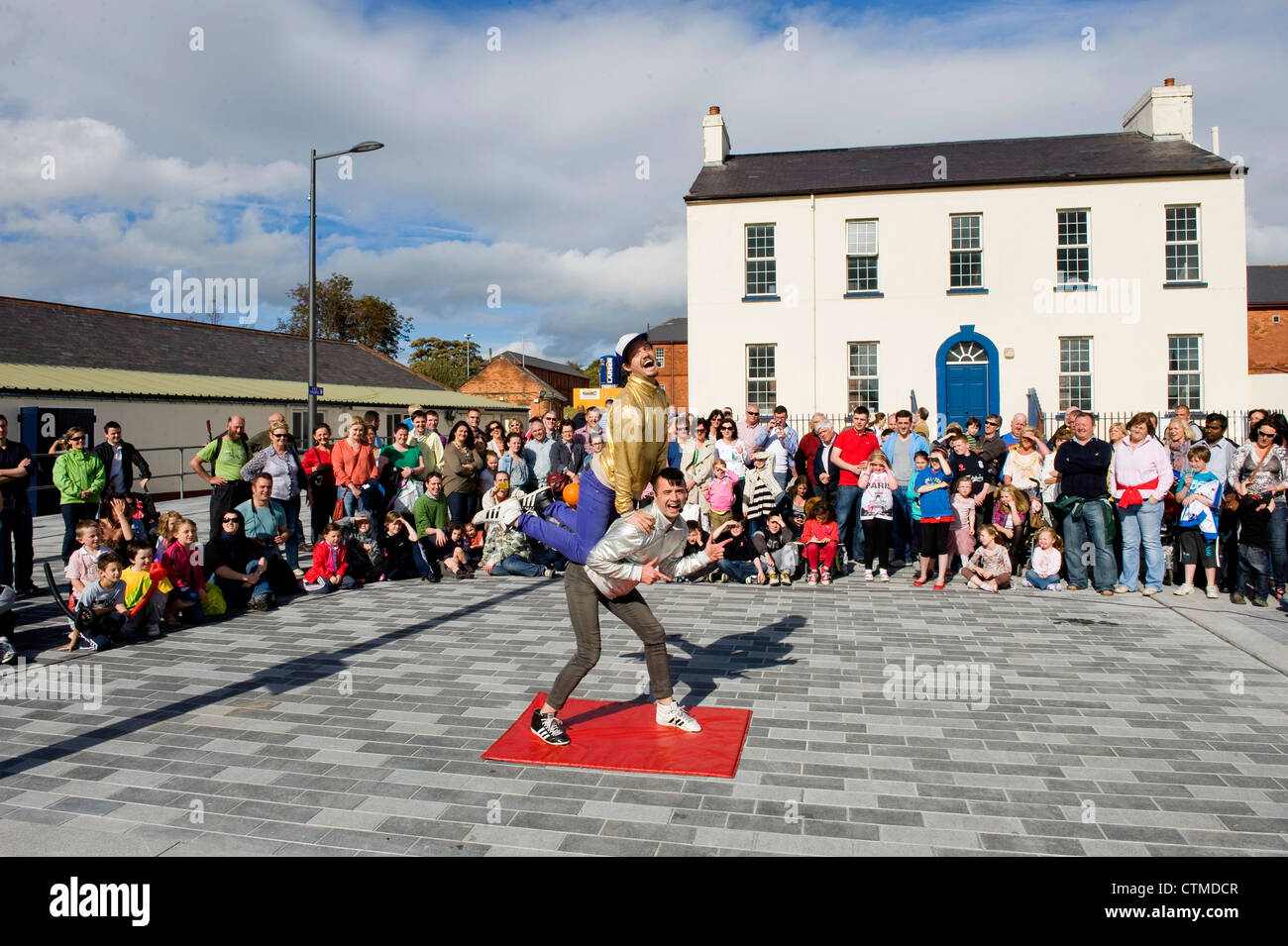 Ebrington Square, Derry, Irlande du Nord Banque D'Images