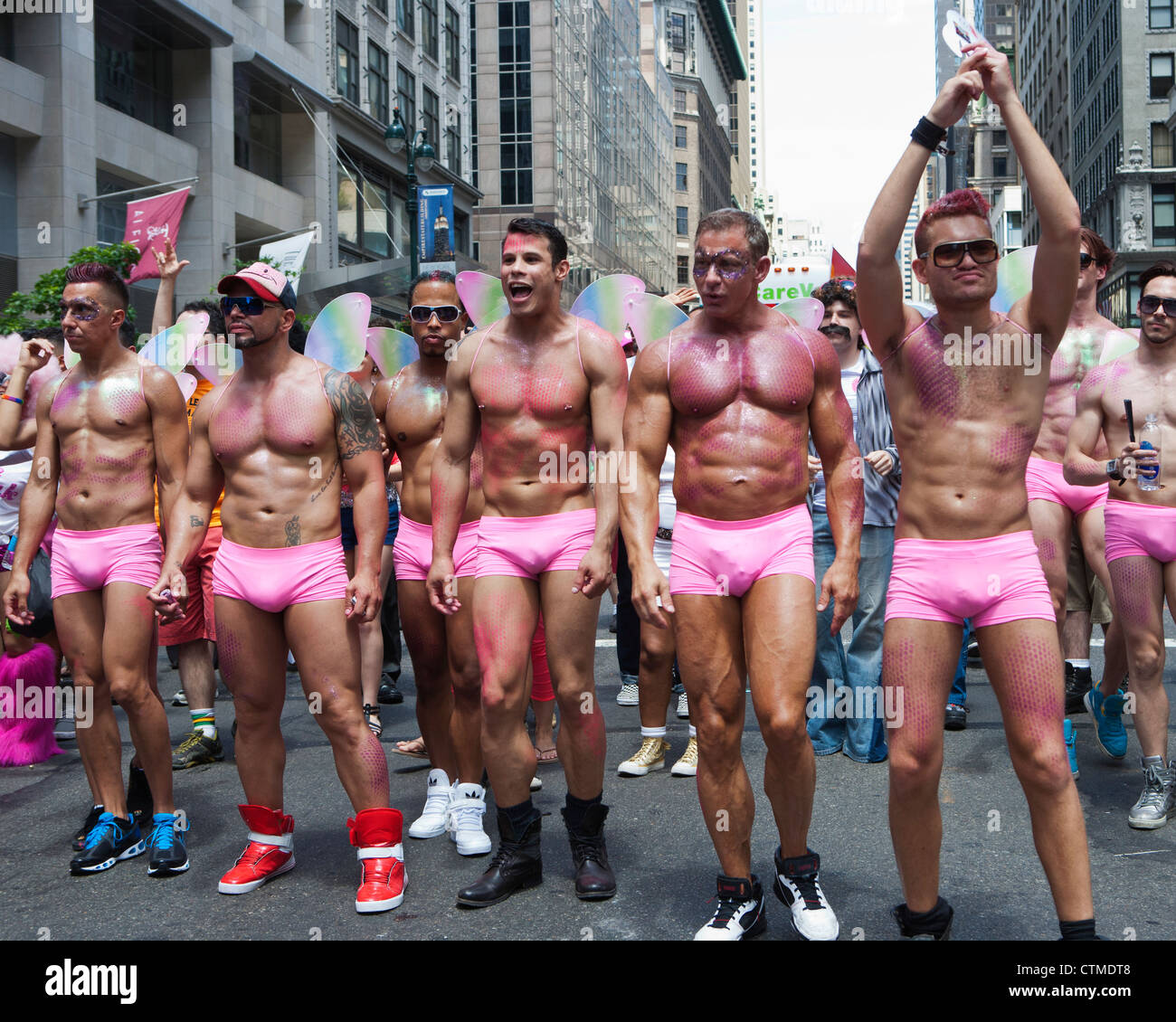 Gay Pride Parade homosexuelle Parti de la ville de New York Banque D'Images