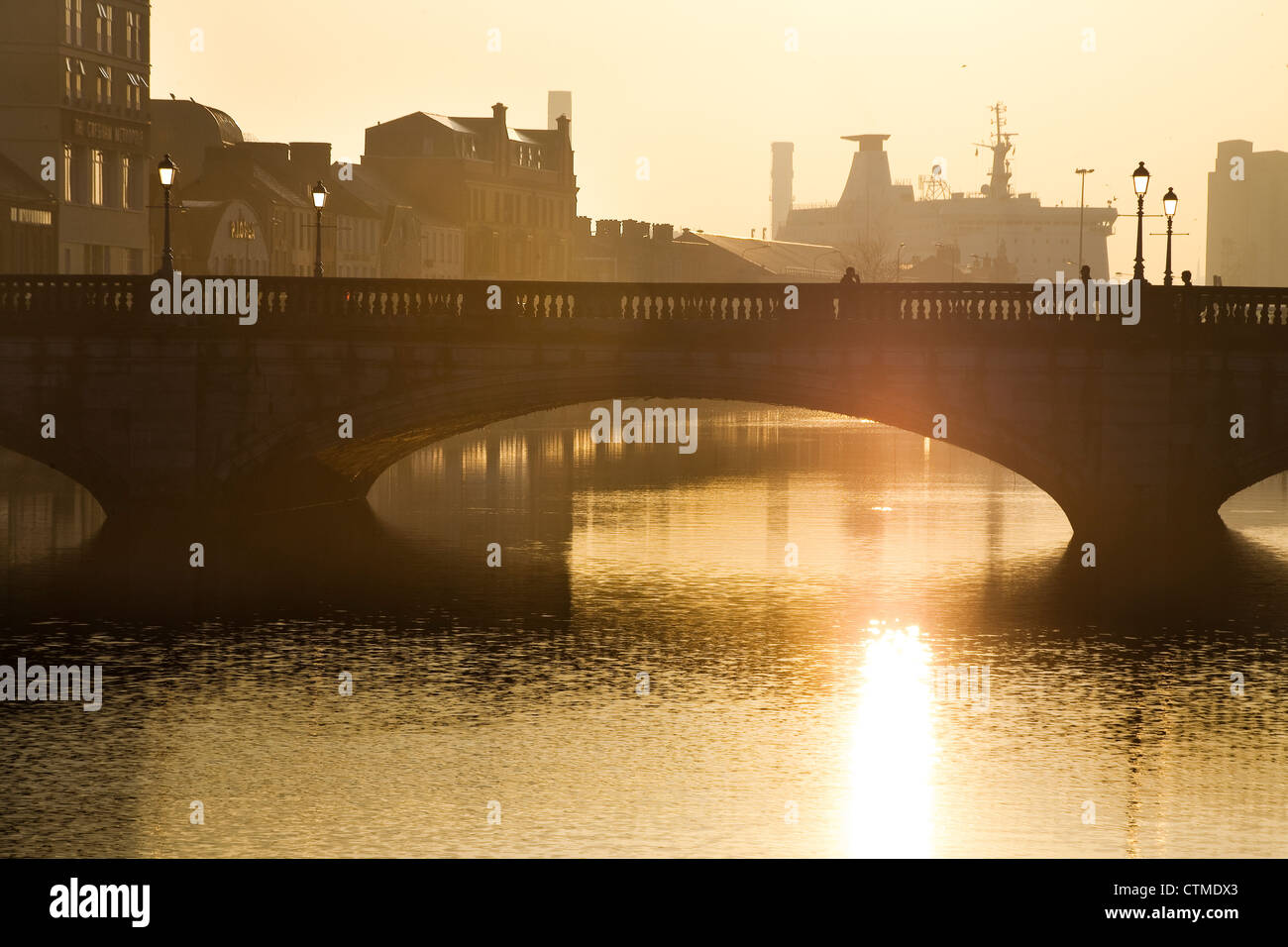 Rivière Lee, Cork, Irlande Banque D'Images