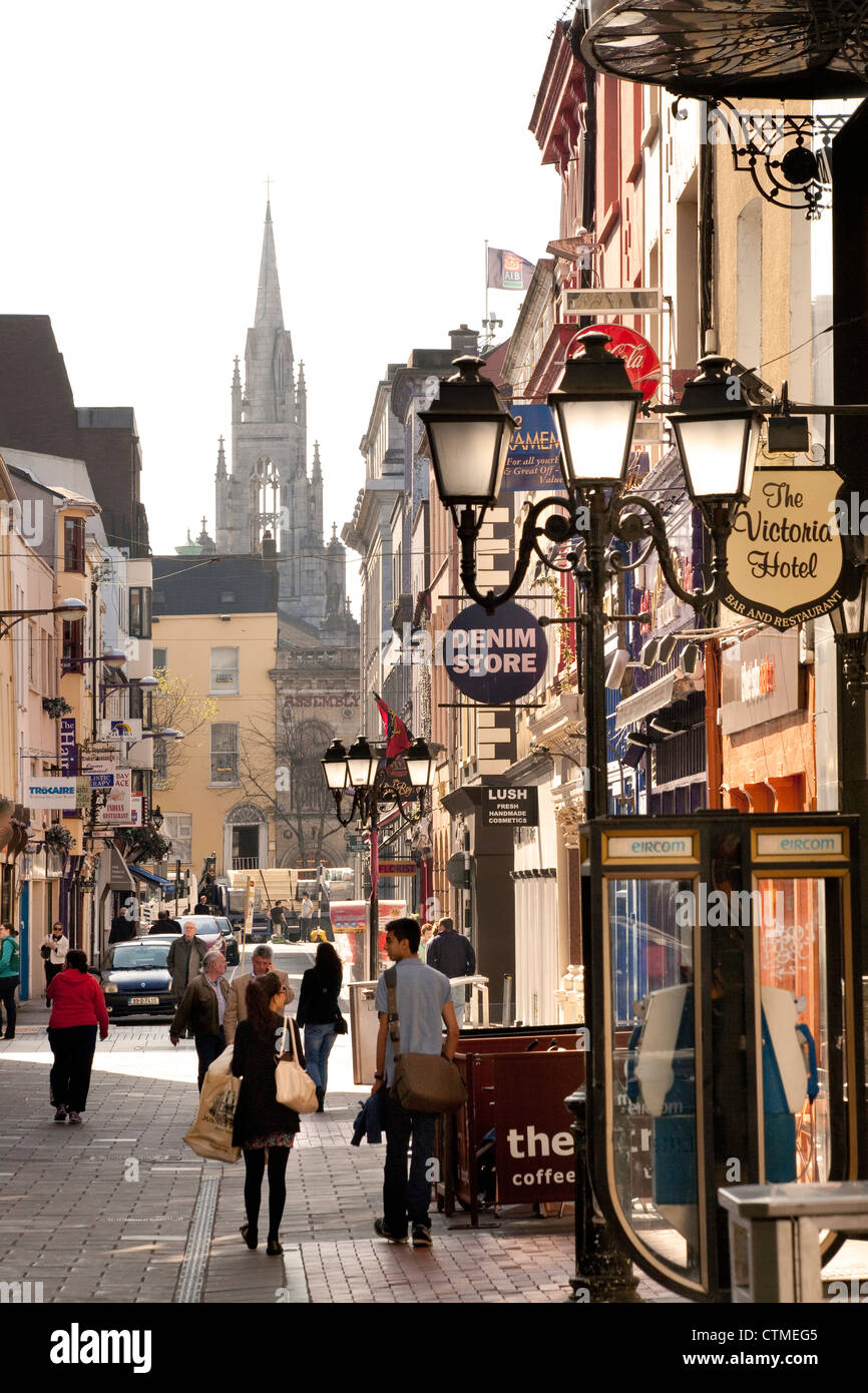 Le centre-ville de Cork, Irlande Banque D'Images