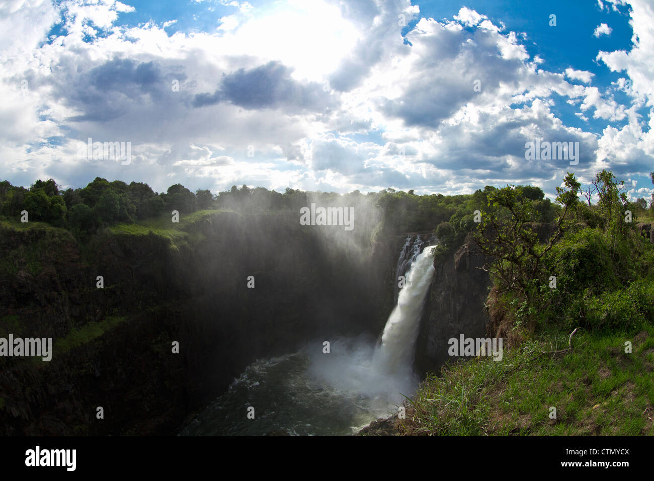 La Cataracte Devils, Victoria Falls, Zimbabwe Banque D'Images