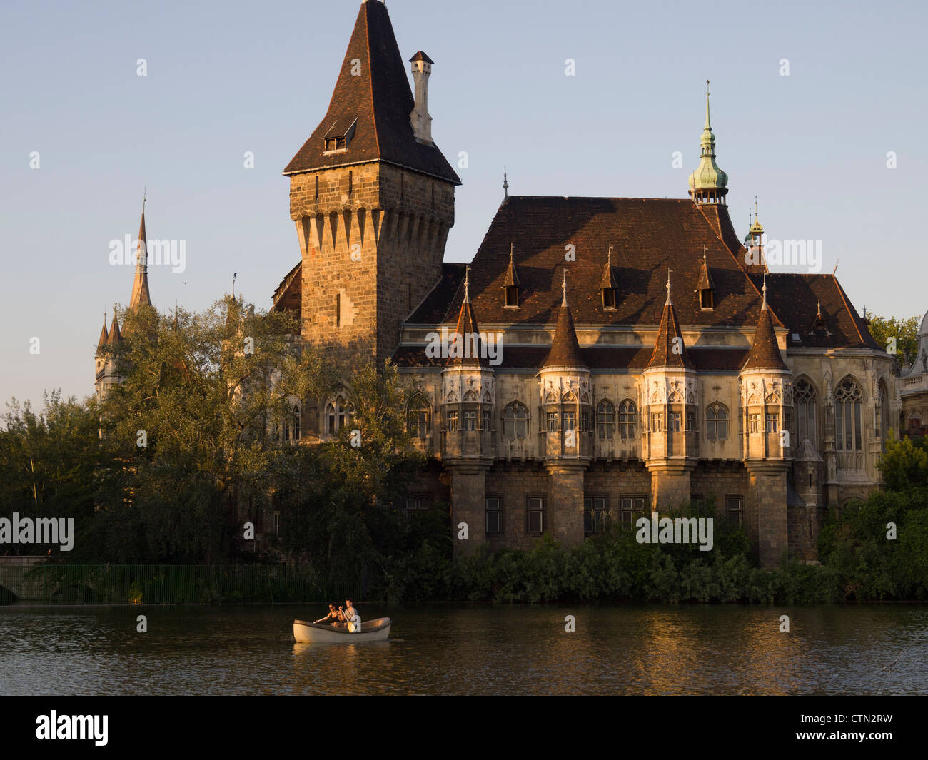 Château Vajdahunyad dans Budapest, Hongrie, Europe de l'Est Banque D'Images