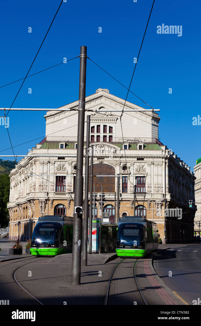 La station de Arriaga, Bilbao, Biscaye, Pays Basque, Espagne Banque D'Images