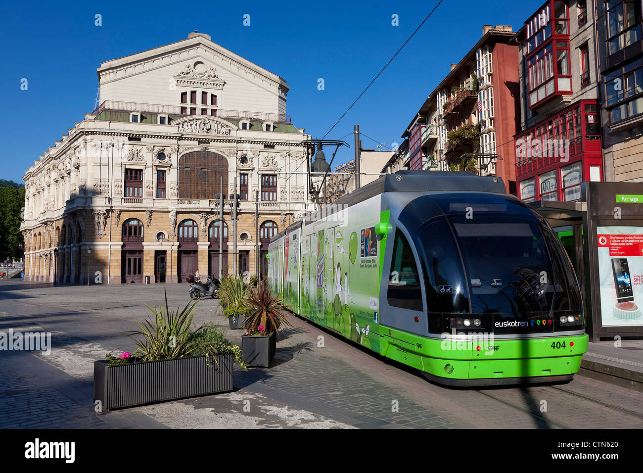 La station de Arriaga, Bilbao, Biscaye, Pays Basque, Espagne Banque D'Images