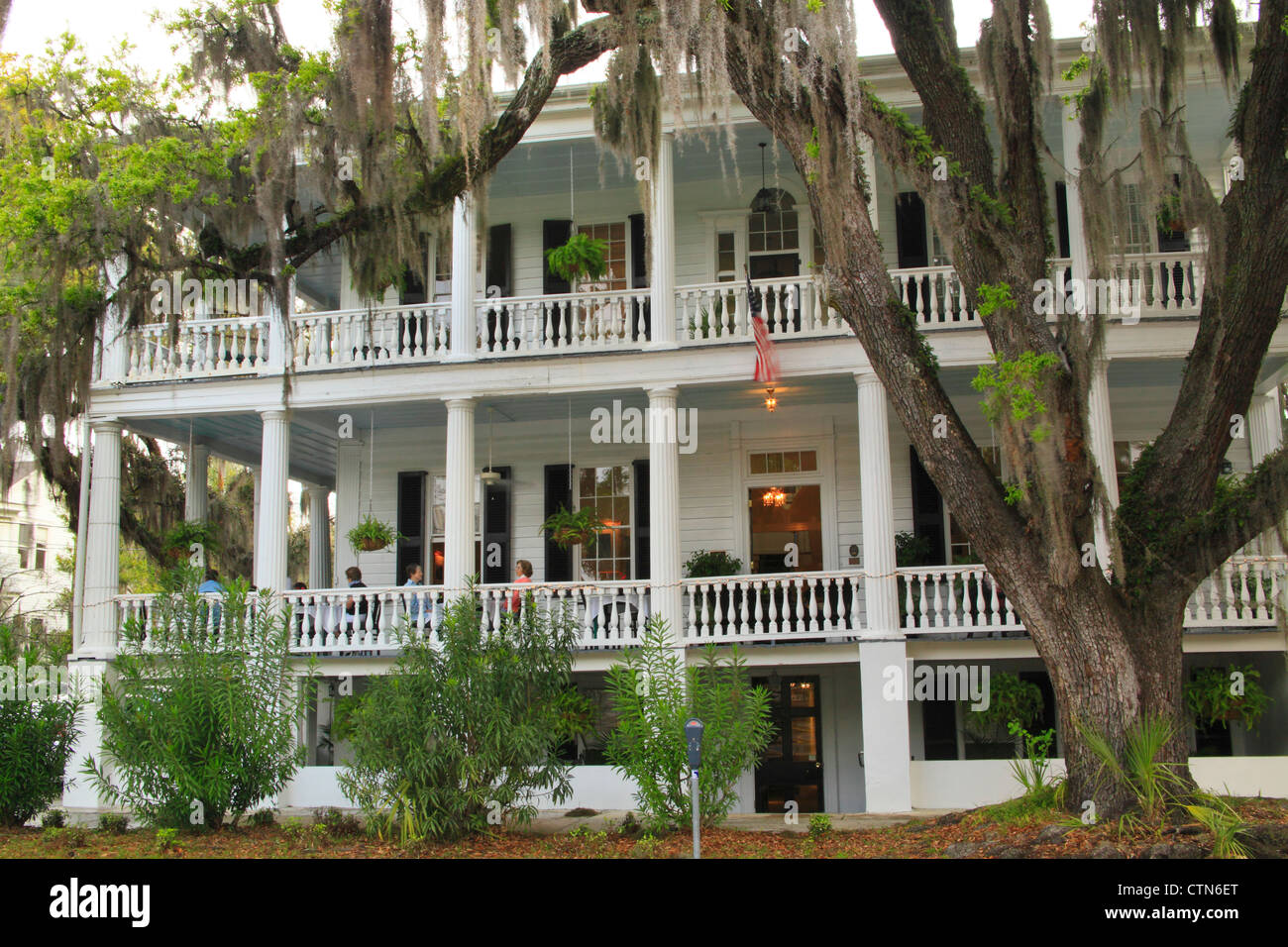 L'Rhett House Inn, le quartier historique, Beaufort, Caroline du Sud, USA Banque D'Images