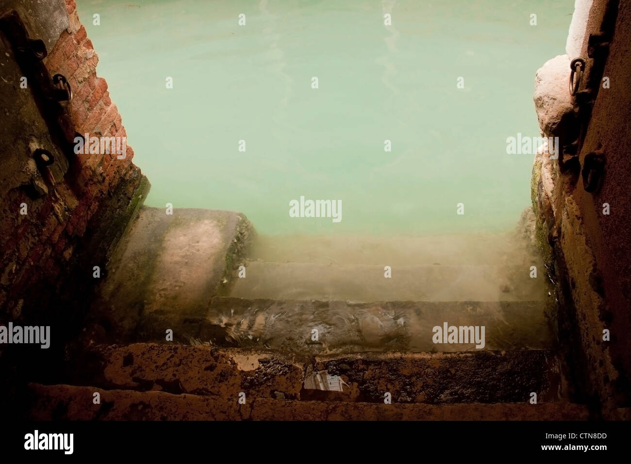 L'eau du canal, Venise Banque D'Images