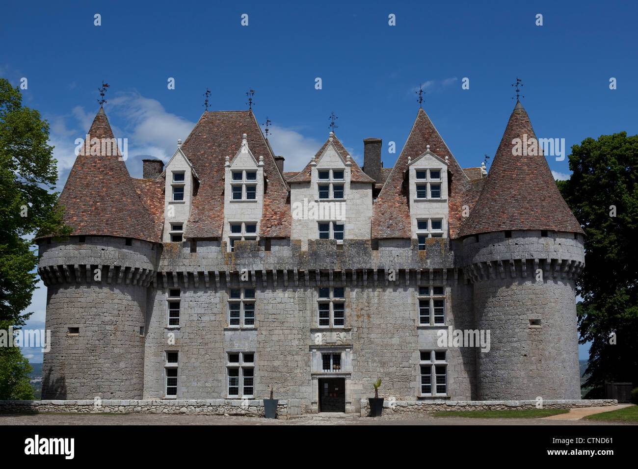 Château de Monbazillac près de Bergerac Dordogne sud ouest de la France,un 16ème siècle classé Monument Historique. Banque D'Images