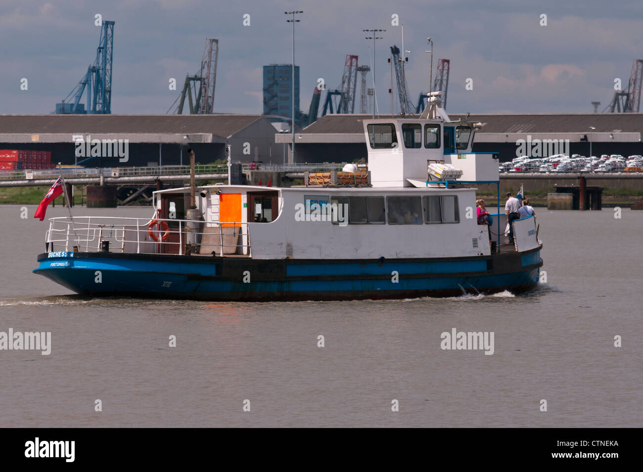 Tilbury Gravesend Pied de passagers sur la Tamise UK Banque D'Images