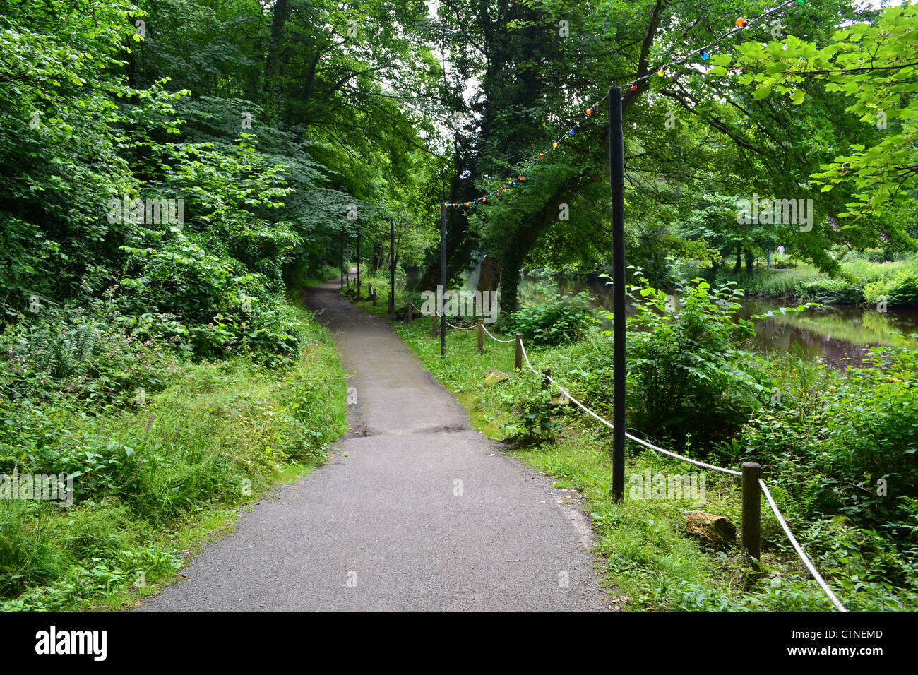 Promenade de l’amour. Banque D'Images