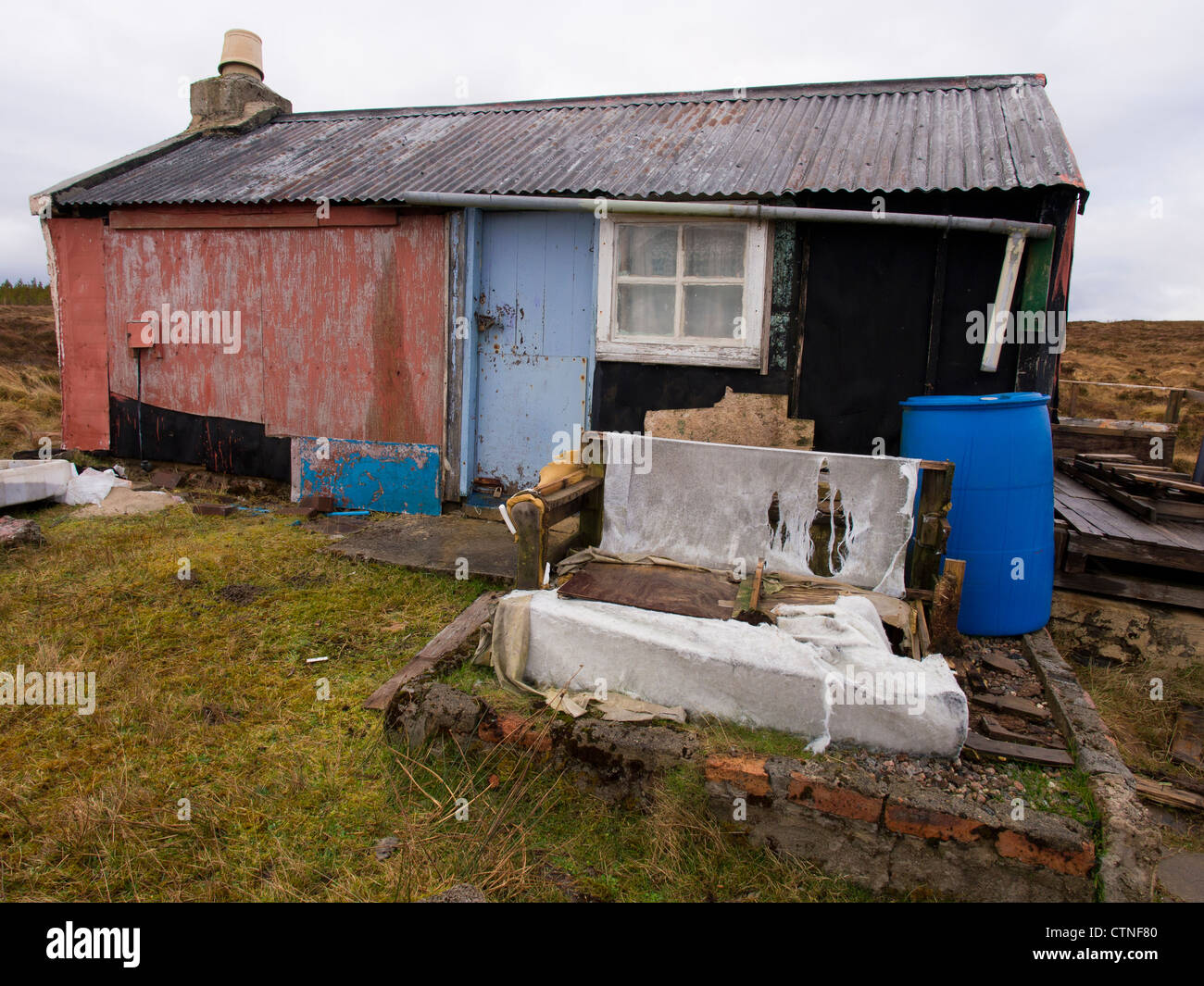 Shieling, Isle Of Lewis, Scotland Banque D'Images