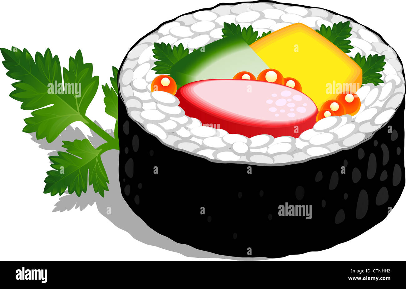 Rouleau de sushi Banque D'Images