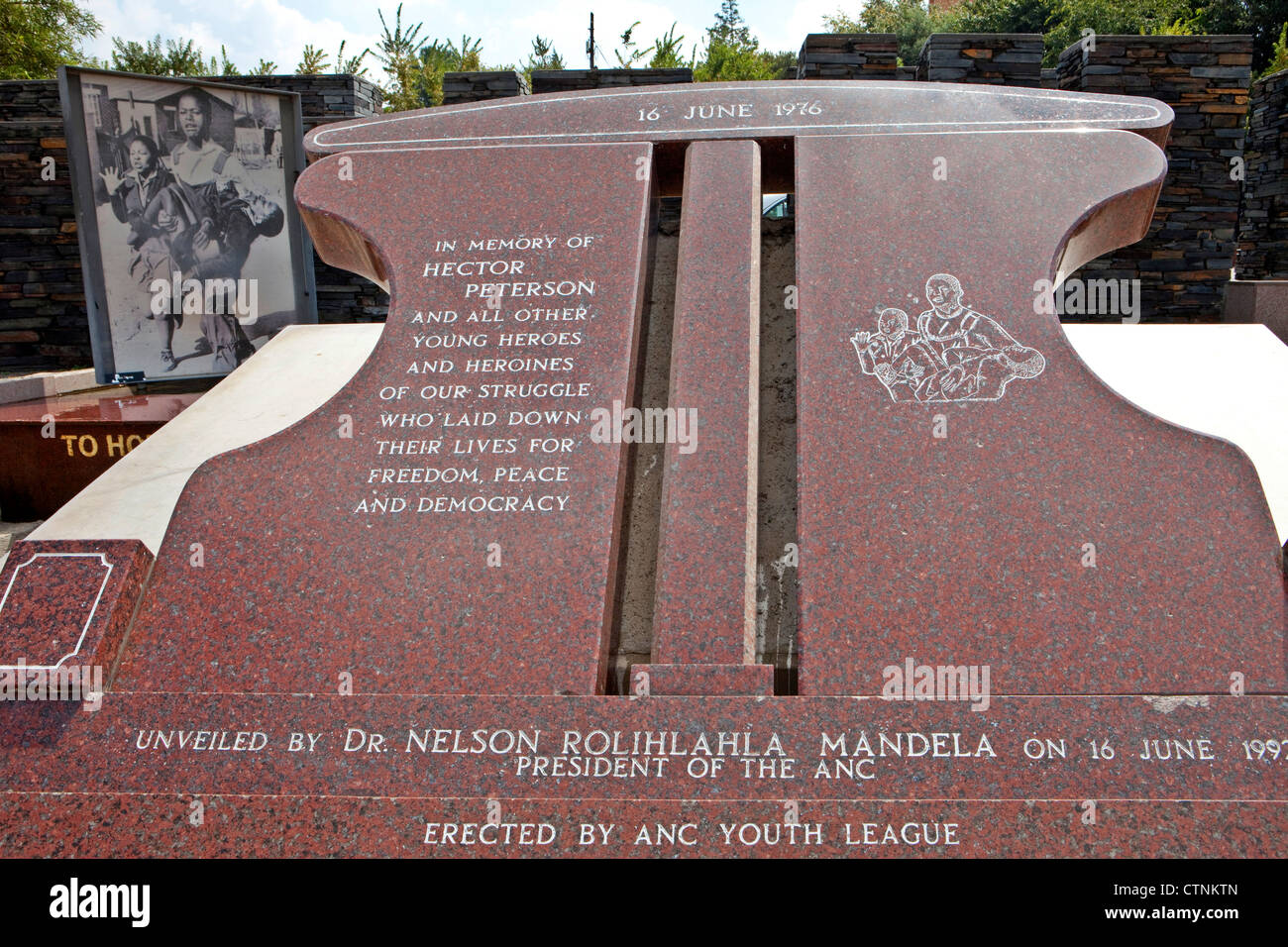 Mémorial pour Hector Peterson, Soweto, Johannesburg, Afrique du Sud Banque D'Images