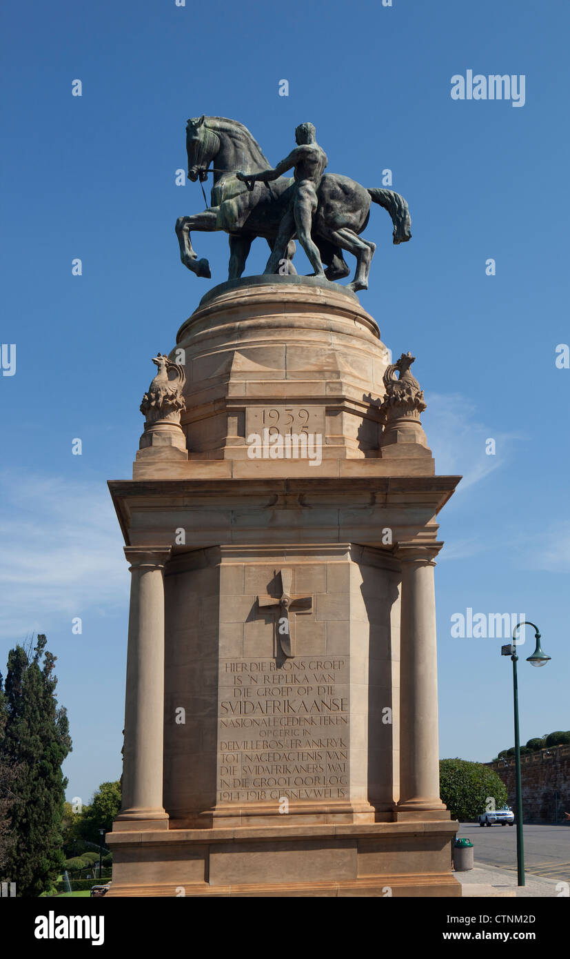 Mémorial de guerre, les bâtiments de l'Union Park, Pretoria, Afrique du Sud Banque D'Images