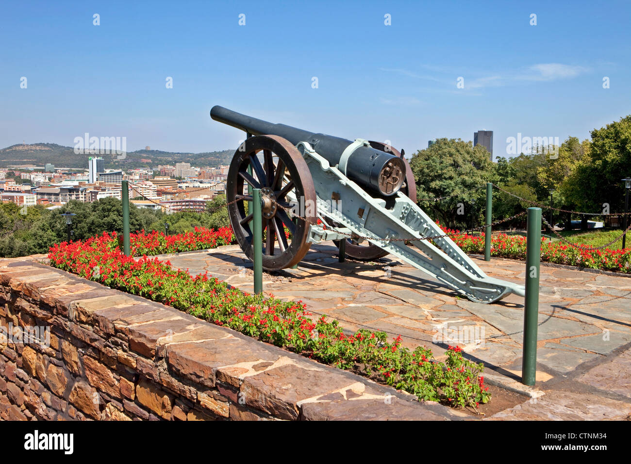 Canon, bâtiments de l'Union européenne Park, Pretoria, Afrique du Sud Banque D'Images