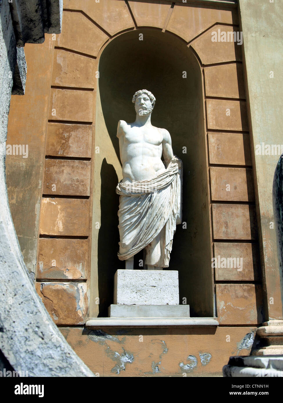 L'extérieur de la sculpture au musée du Vatican Banque D'Images