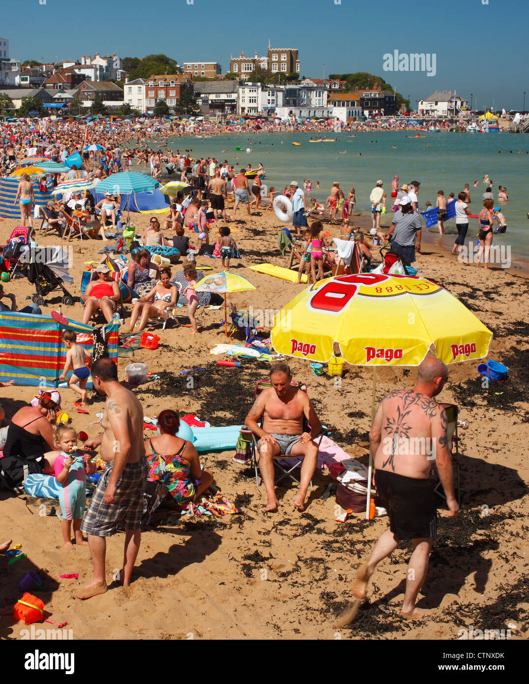 Broadstairs station balnéaire. Banque D'Images