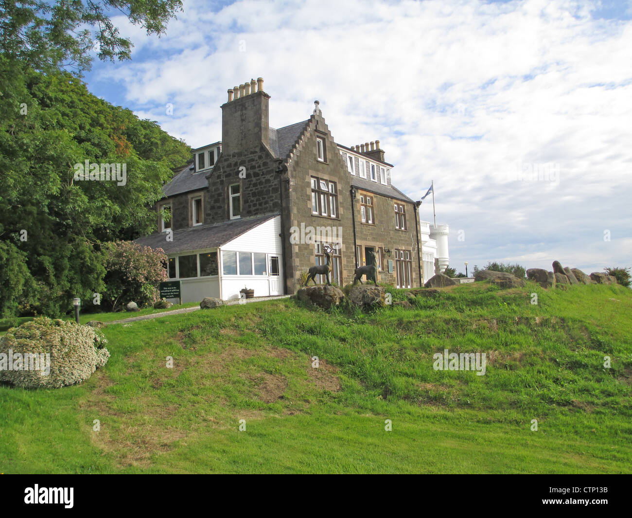 FLODIGARRY COUNTRY HOUSE HOTEL, Flodigary, île de Skye, en Ecosse. Photo Tony Gale Banque D'Images