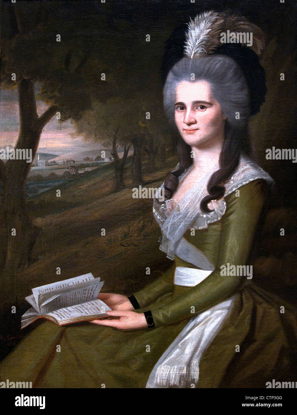 Esther Boardman 1789 Ralph Earl American United States of America Banque D'Images