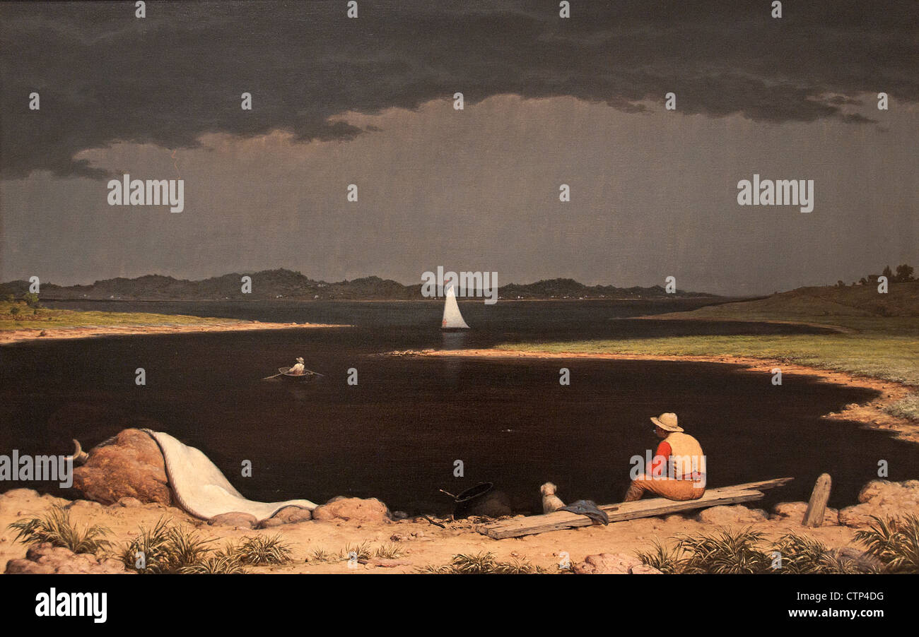 Approche d'Orage de Jongh 1859 American United States of America Banque D'Images