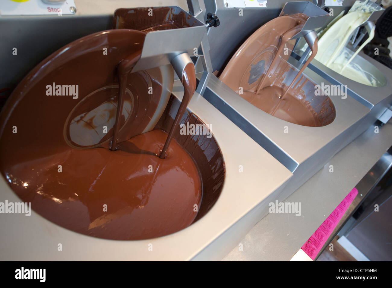 Machine de mélange au chocolat Banque D'Images