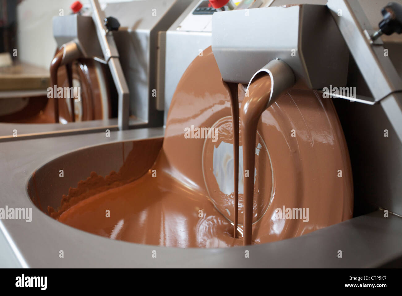 Machine de mélange au chocolat Banque D'Images