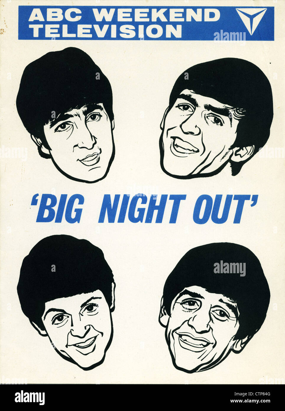 001096 - Les Beatles ABC Grande soirée Programme 1964 Banque D'Images