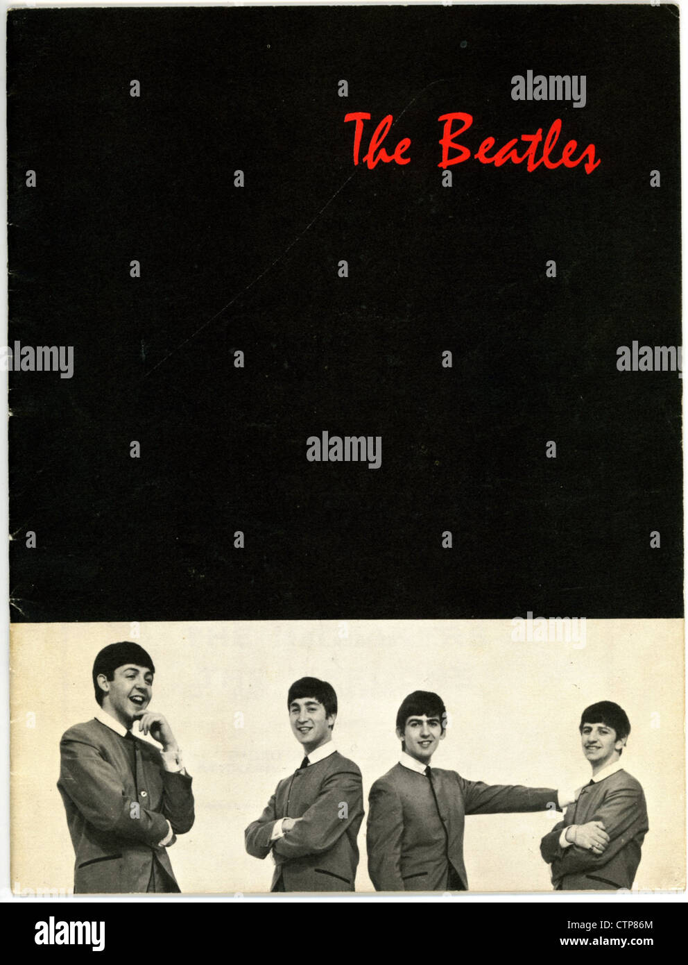 004818 - Les Beatles Copenhague Juin 1964 Programme de Concert Banque D'Images