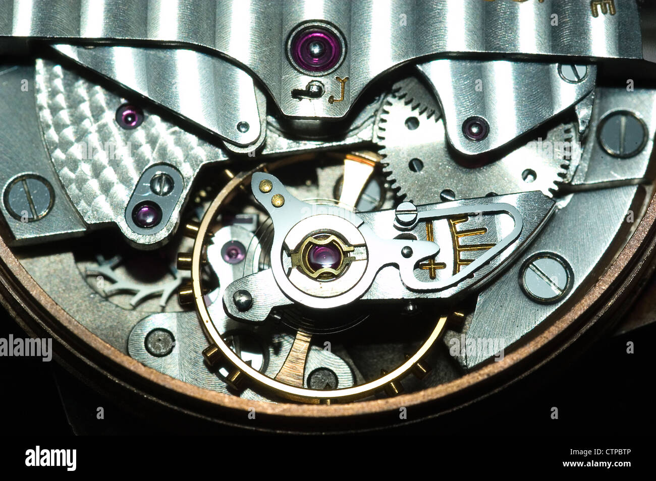 Close up of watch gears Banque D'Images