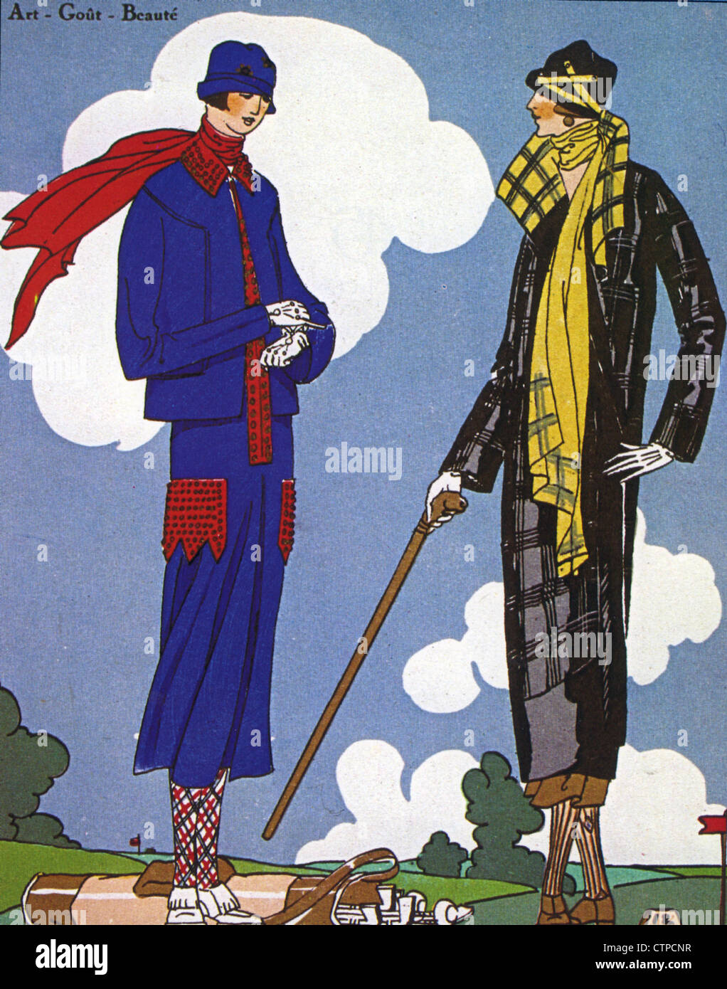 Créations de mode française vers 1924 Banque D'Images