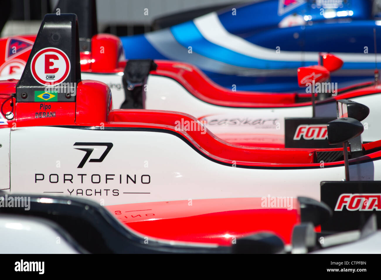 Les voitures de Formule 3 circuit de Zandvoort, Pays-Bas Banque D'Images