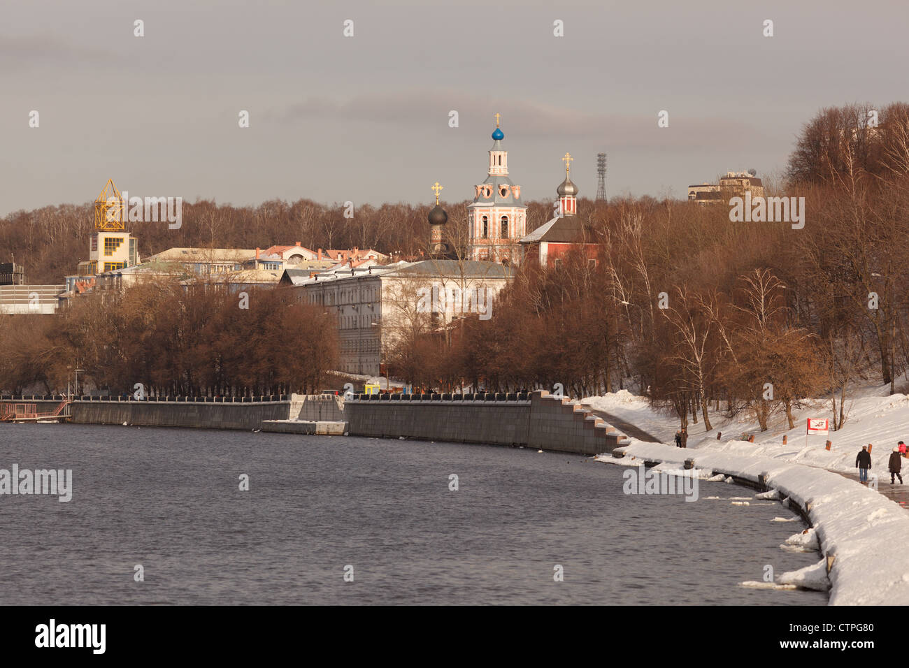 Andreevsky monastère à l'hiver Banque D'Images