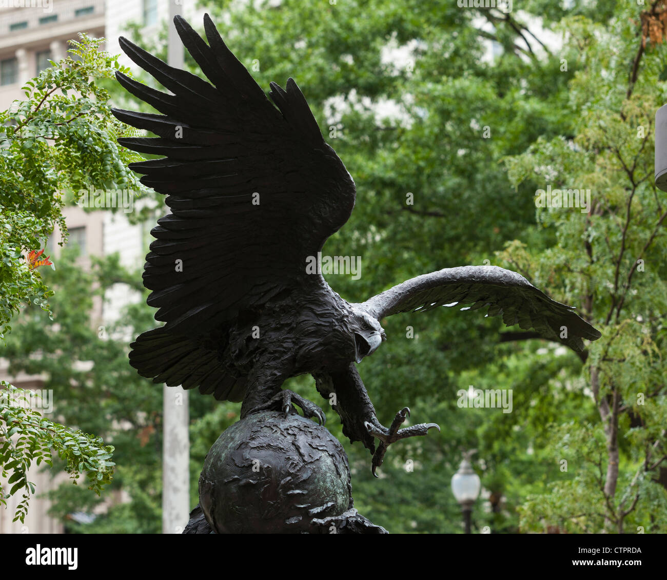 American Bald Eagle sculpture Banque D'Images