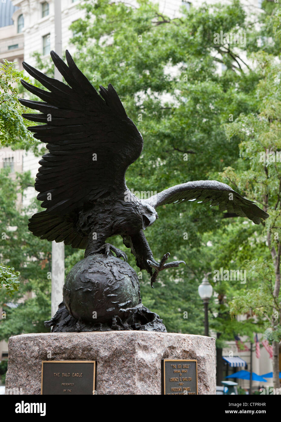 American Bald Eagle sculpture Banque D'Images