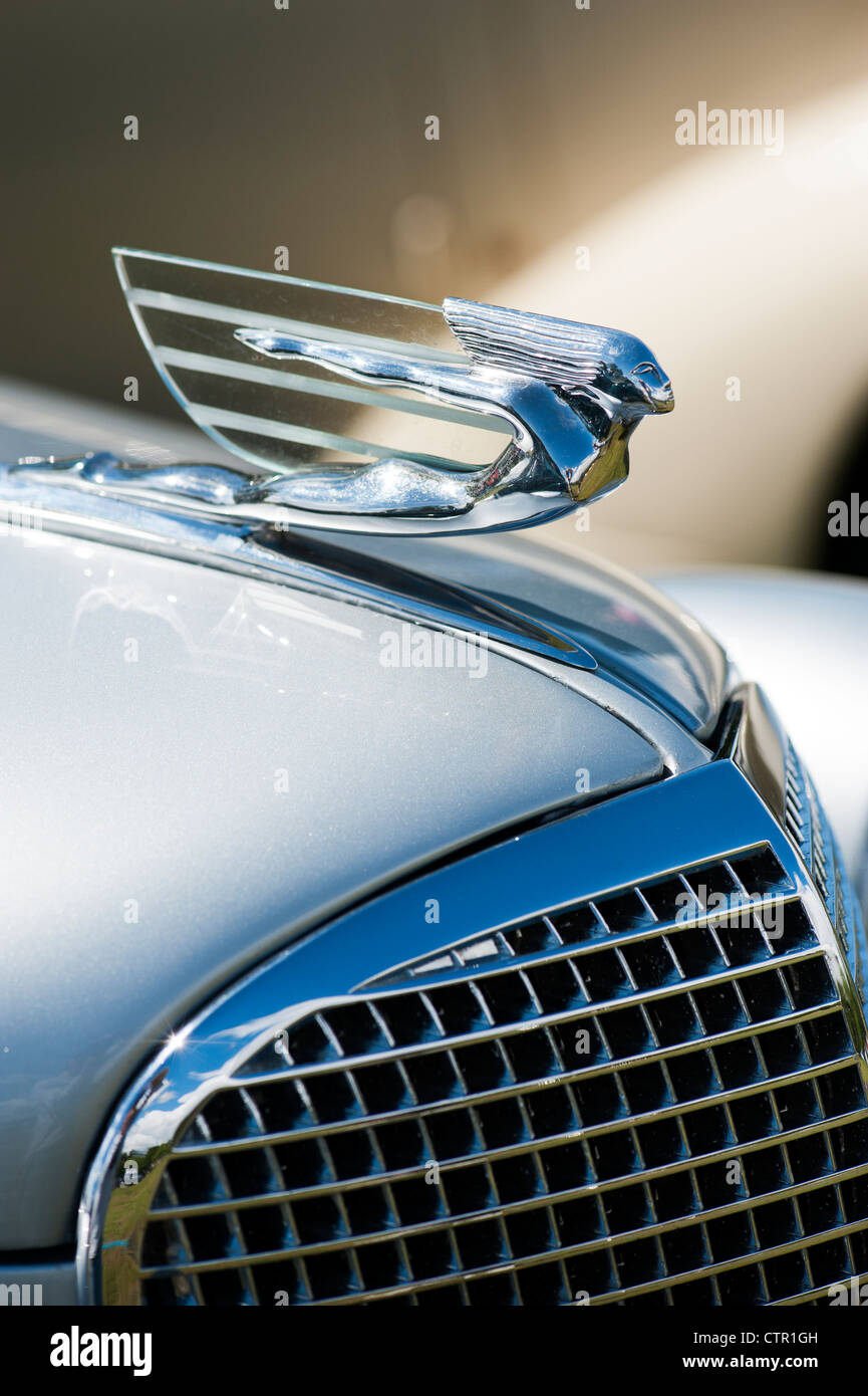 Cadillac V8 Hotte ornement. Classic American car Banque D'Images