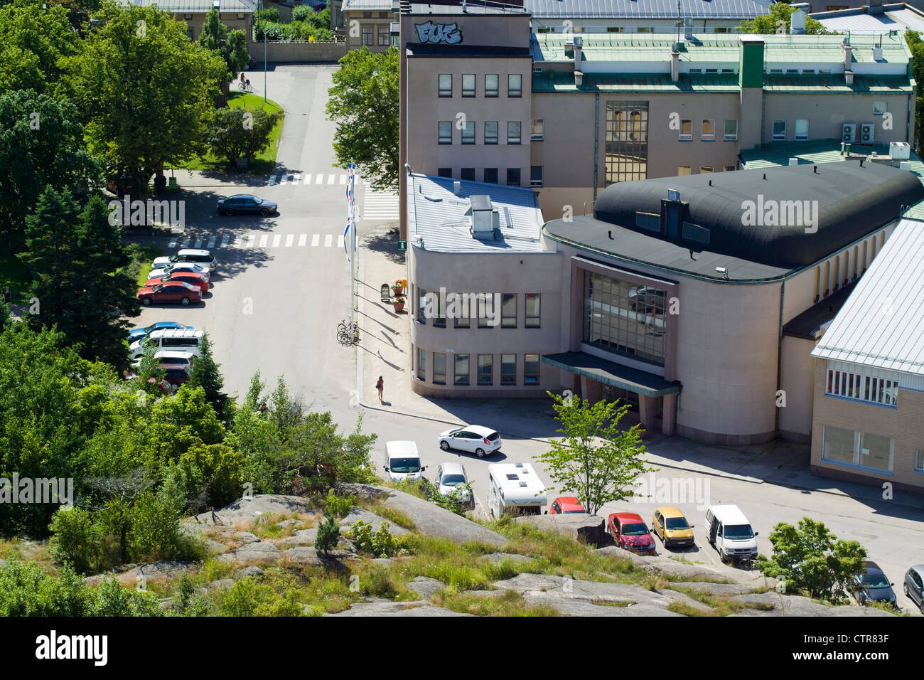 Une vue de la tour de guet à Hanko Finlande Banque D'Images