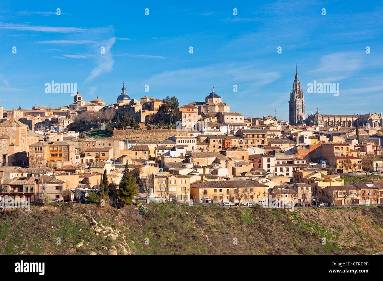 Vieille ville de Tolède, Espagne voir. Plan horizontal Banque D'Images