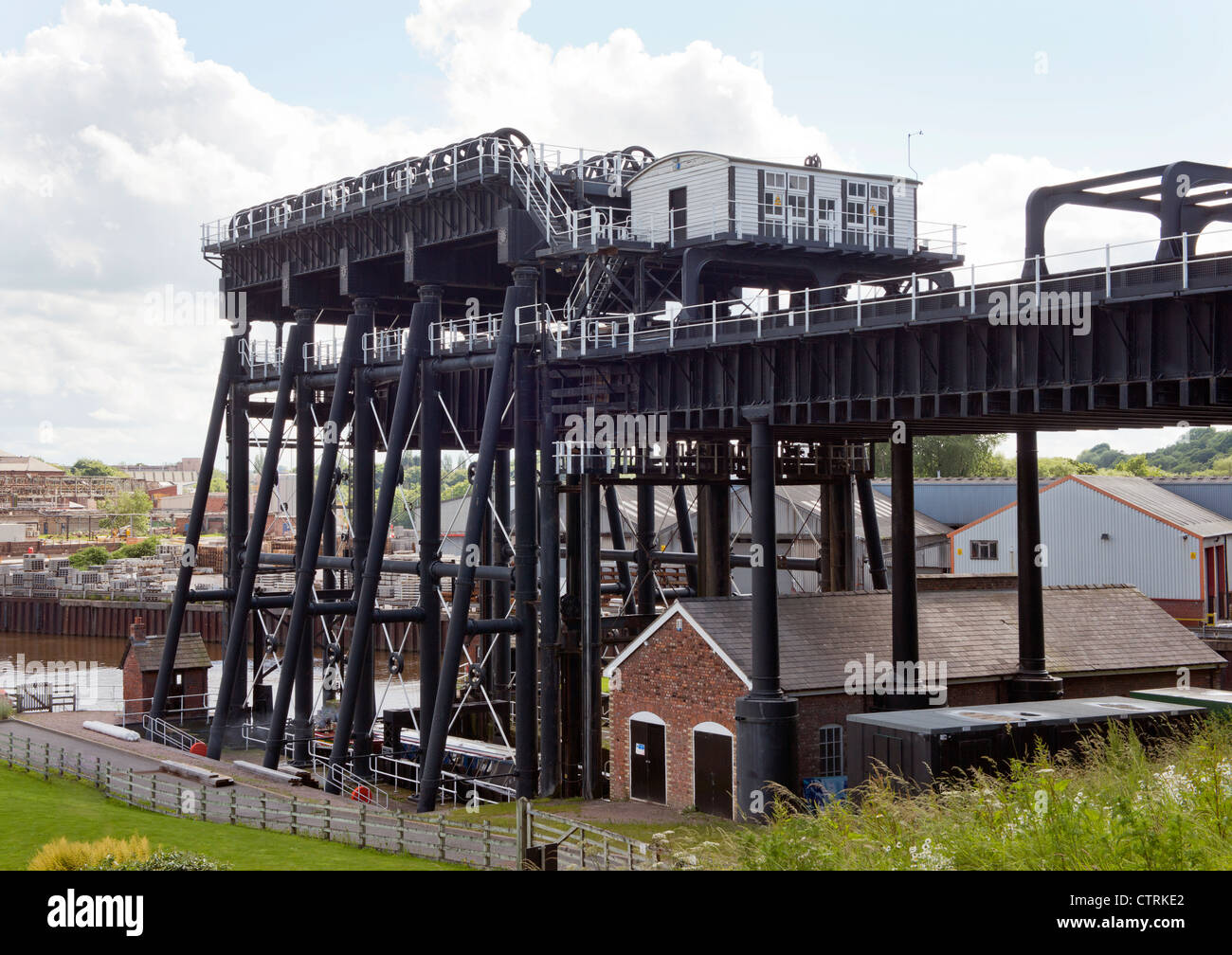 Élévateur à bateau Anderton Northwich Cheshire Angleterre Banque D'Images