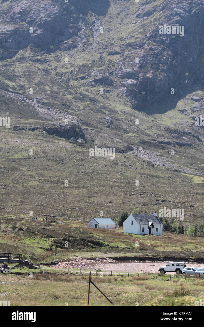 Avis de maison à Glen Coe, Ecosse Banque D'Images