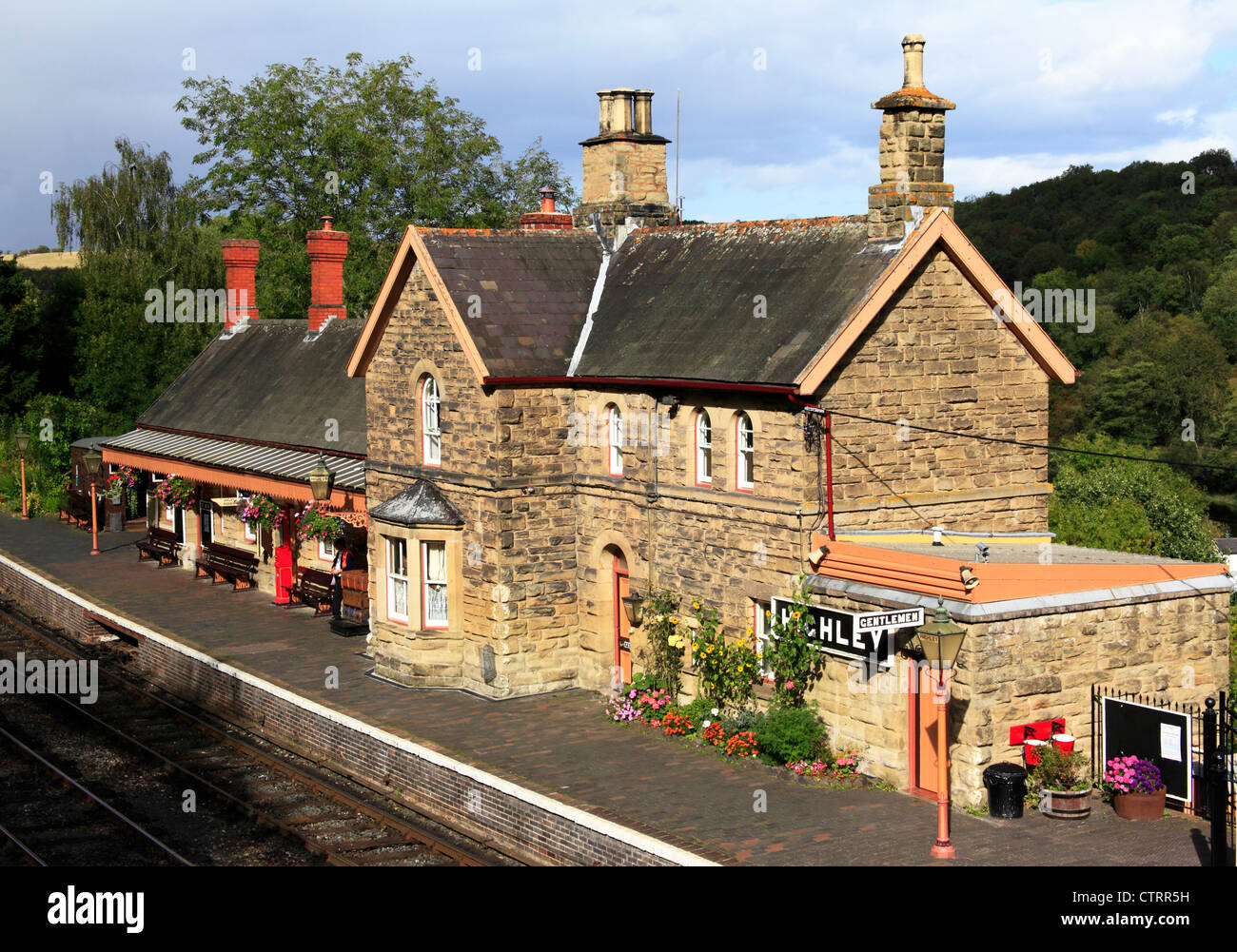 La Severn Valley Railway Highley Station, Shropshire, Angleterre, Europe Banque D'Images