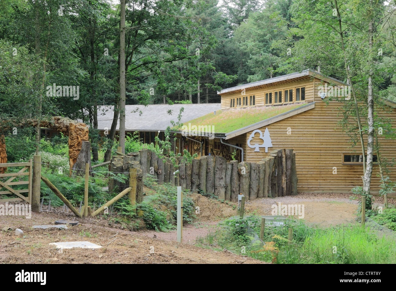 Wyre Forest Discovery Centre, Callow Hill, Wyre Forest Forestry Commission Site, Worcestershire, Angleterre, RU Banque D'Images