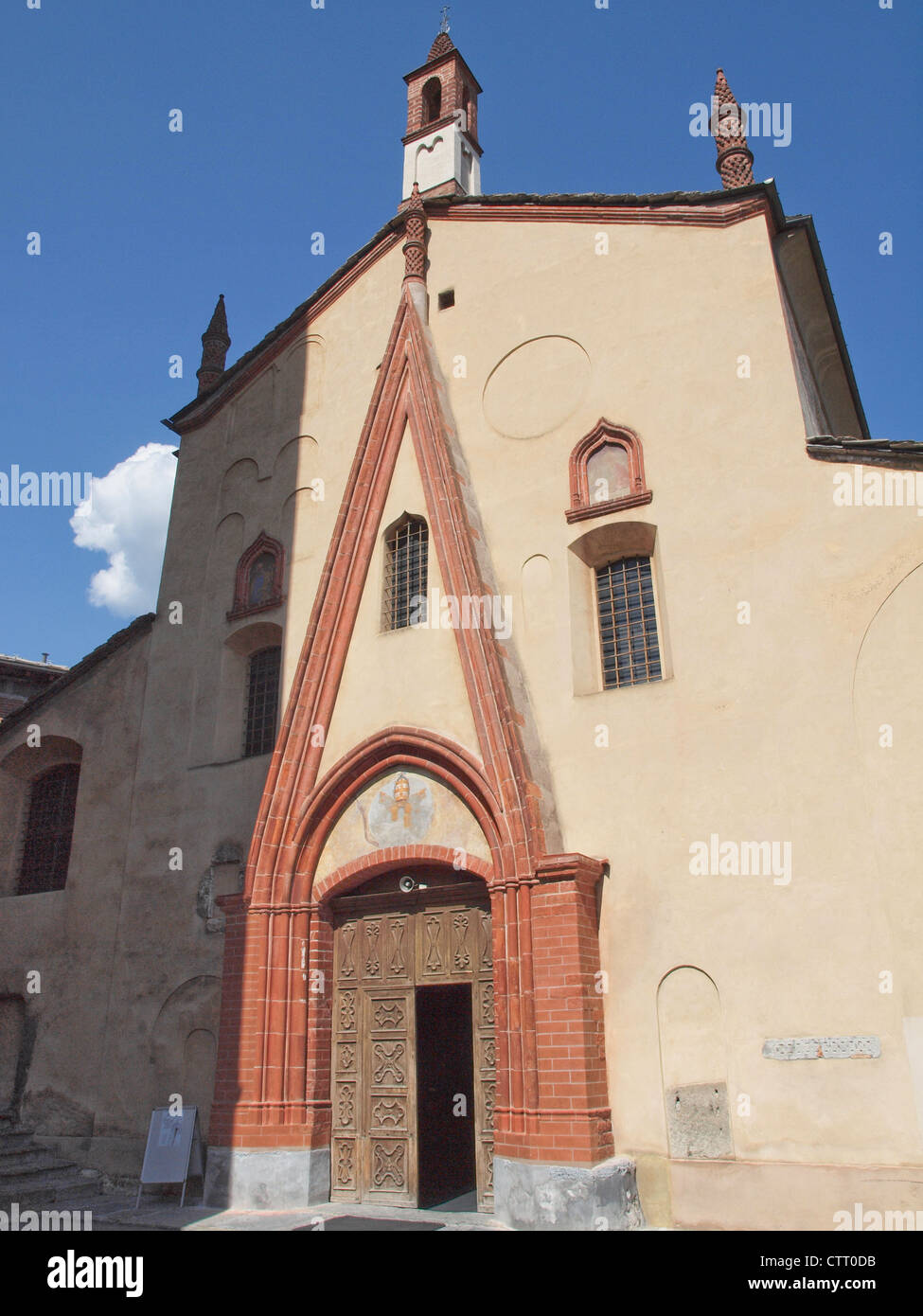 Chiesa di Sant'Orso (Église de Saint Ursus) à Aoste Italie Banque D'Images