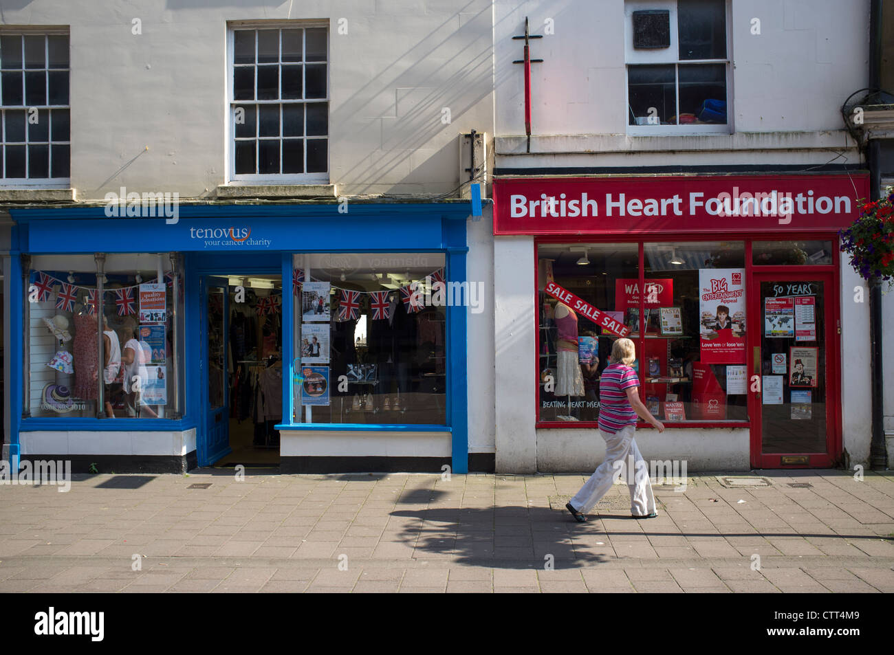 Boutiques de bienfaisance Le Brittox Devizes Banque D'Images