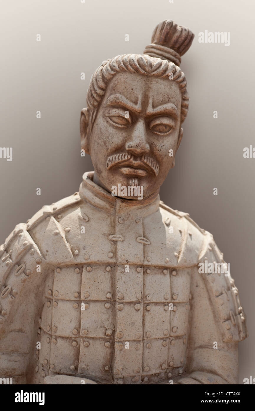 Terre cuite soldat de l'armée de guerriers en terre cuite de l'empereur Qin Shi Huang Banque D'Images