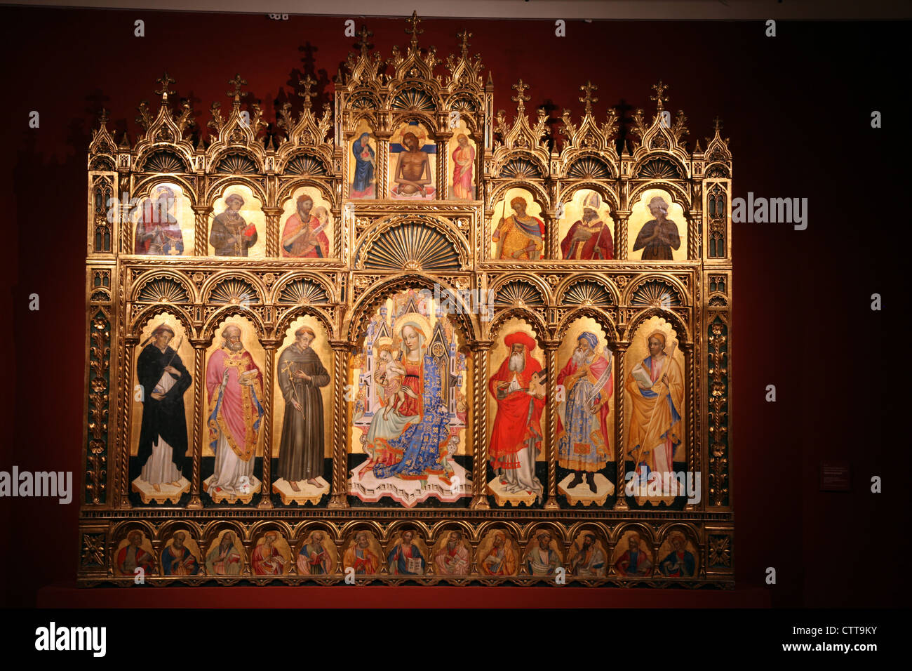 Autel de la Vierge à l'enfant Banque D'Images